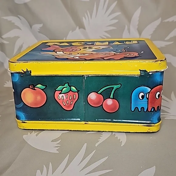 Vintage Aladdin 1980 PAC-MAN Video Game Metal Lunchbox - Picture 10 of 11